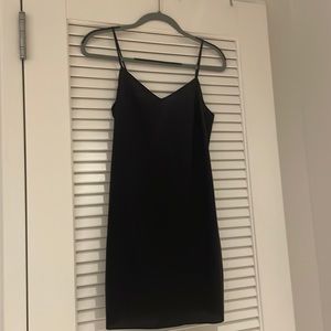 Sexy 100% silk black slip dress size 00 club Monaco